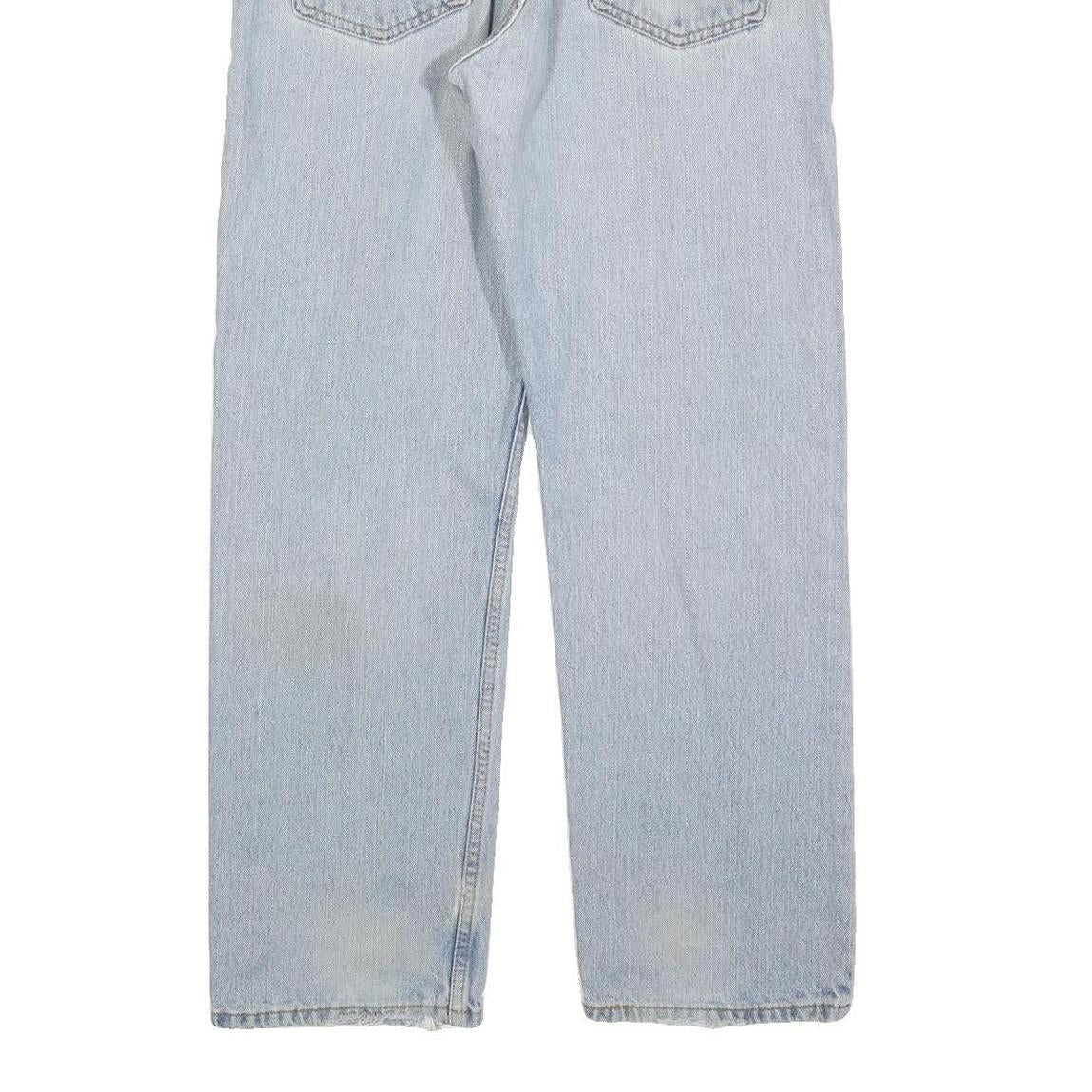 LEVI'S 505 Mens Jeans Blue Regular Straight Denim Light W34 L30 Classic Zip