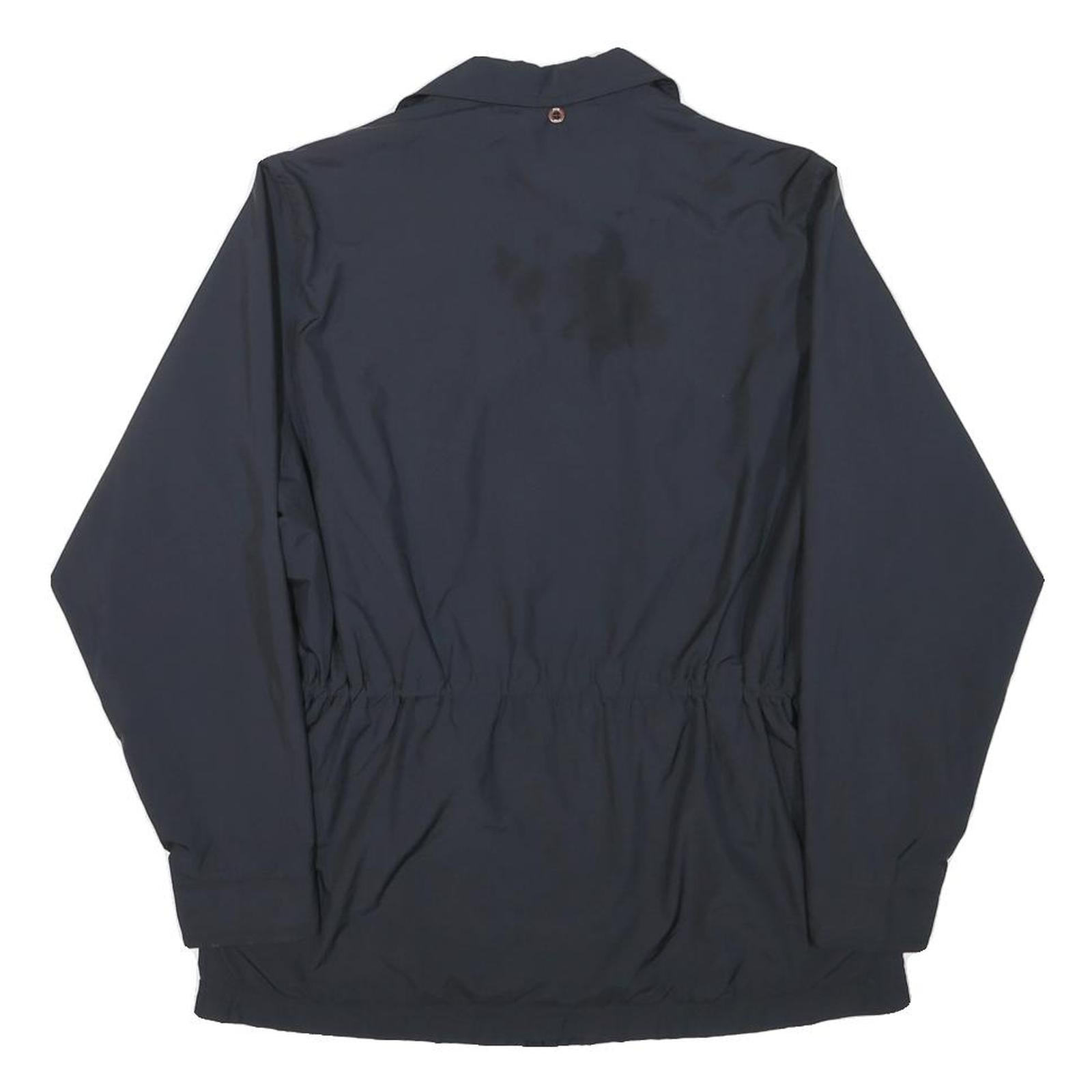 FILA Womens Navy Blue Classic Jacket XS Polyester Blend Zip Plain Lightweight