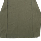 CALVIN KLEIN Womens Green Jumper Plain Roll Neck Basic Knit M Button Detail