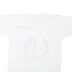 BEACH CLUB Mens White St. Thomas Sailboat Graphic T-Shirt L Short Sleeve Crew