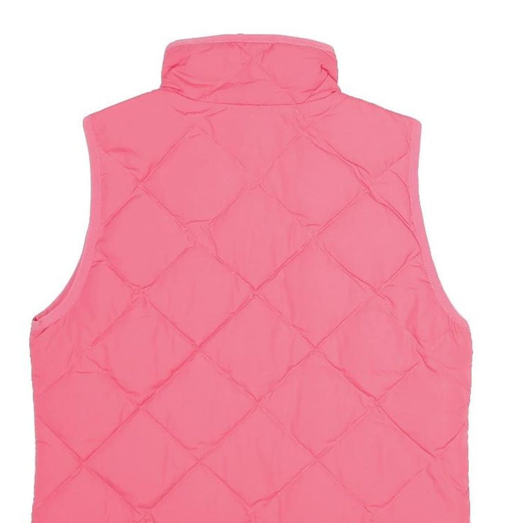 J.CREW Womens Pink Down Quilted Vest XXS Jacket Zip Sleeveless Lightweight