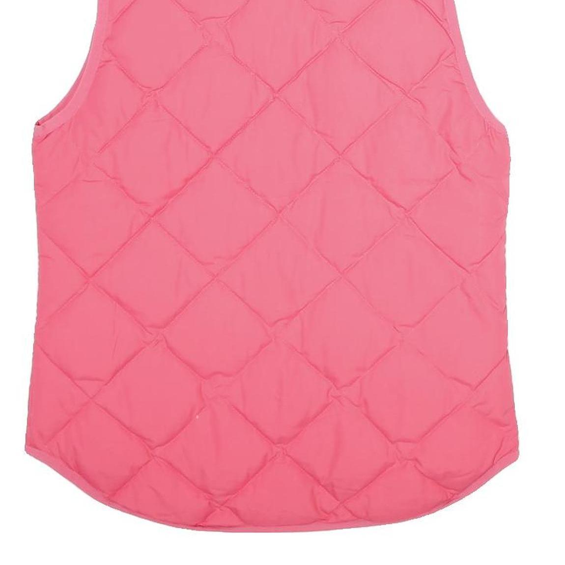 J.CREW Womens Pink Down Quilted Vest XXS Jacket Zip Sleeveless Lightweight