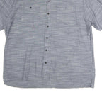 WOOLRICH Mens Blue XL Cotton Short Sleeve Shirt Casual Summer Button