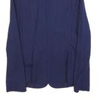 TOMMY HILFIGER Womens Navy Blue Classic Jacket S Cotton Blend Button Plain Style