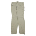 COLUMBIA Womens Polyester Blend Beige Regular Fit Straight Trousers W32 L32