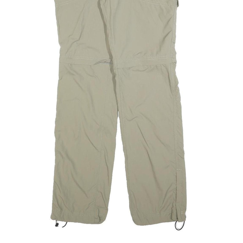 COLUMBIA Womens Polyester Blend Beige Regular Fit Straight Trousers W32 L32