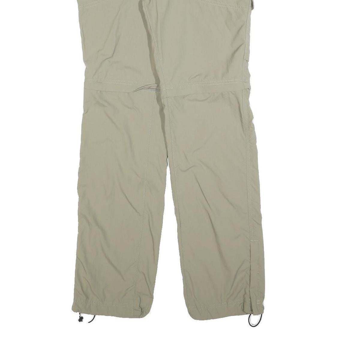 COLUMBIA Womens Polyester Blend Beige Regular Fit Straight Trousers W32 L32