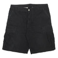 CARHARTT Mens Black Cargo Shorts XL W38 Durable Cotton Workwear