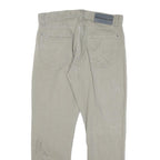 CALVIN KLEIN JEANS Mens Cotton Blend Beige Regular Straight Trousers W34 L30 Zip