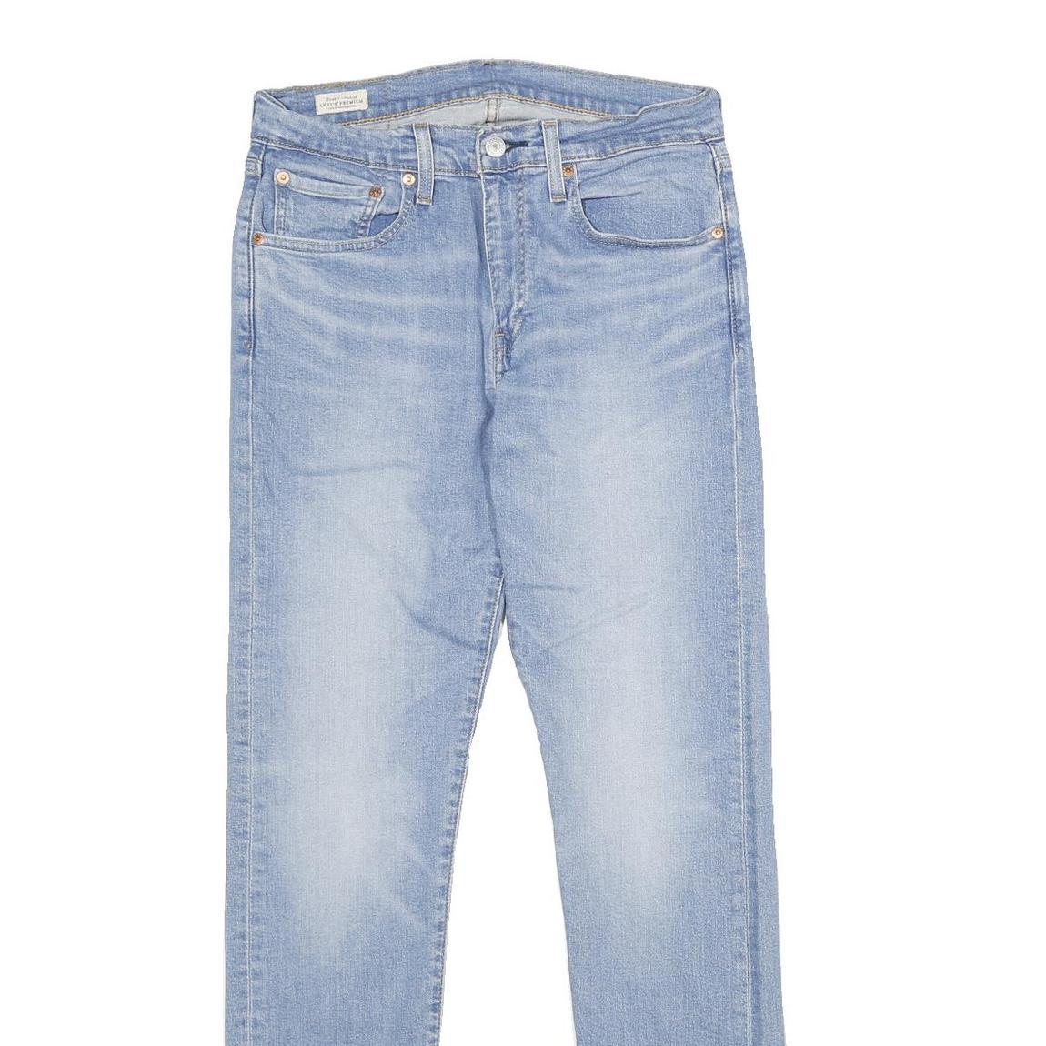 LEVI'S 512 BIG E Mens Slim Jeans Blue Denim Light W31 L34 Classic Fit Zip
