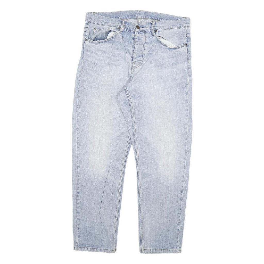 CARHARTT Mens Jeans Light Blue Relaxed Straight Denim Medium W33 L29 Classic