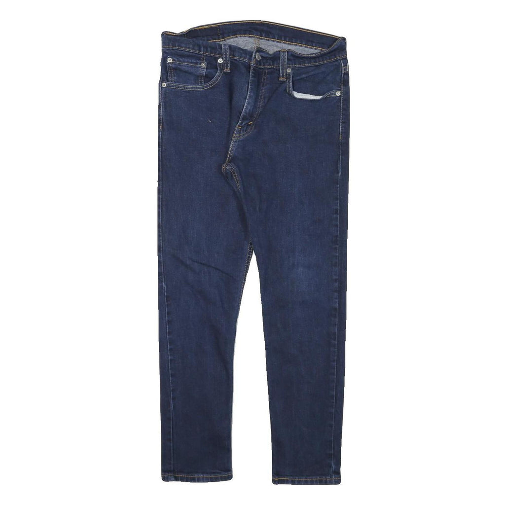 LEVI'S Mens Slim Blue Denim Jeans Cotton Blend Zip W30 L27 Classic Skinny Fit