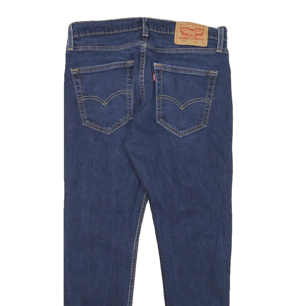 LEVI'S Mens Slim Blue Denim Jeans Cotton Blend Zip W30 L27 Classic Skinny Fit