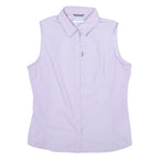 Womens Shirt Top Purple Sleeveless XS