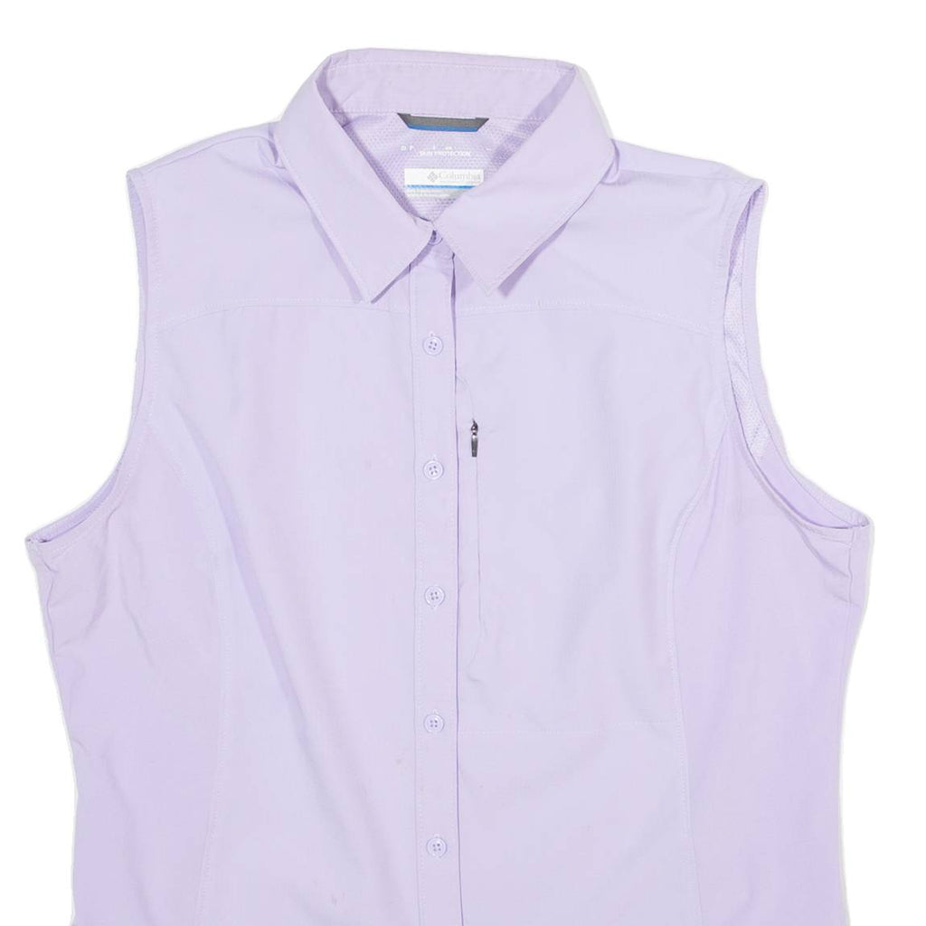 Womens Shirt Top Purple Sleeveless XS