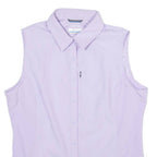Womens Shirt Top Purple Sleeveless XS