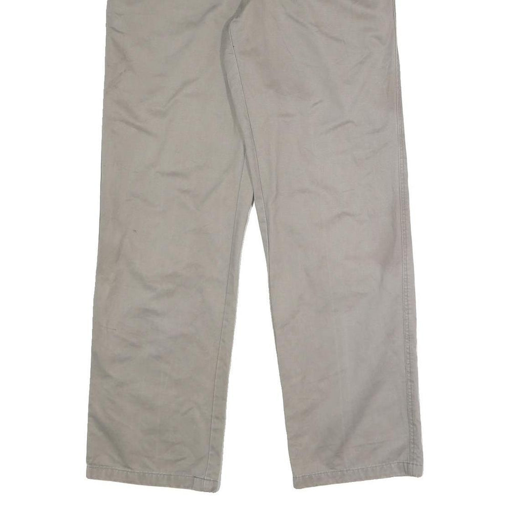 WOOLRICH Mens Cotton Blend Beige Regular Straight Trousers W32 L31 Casual