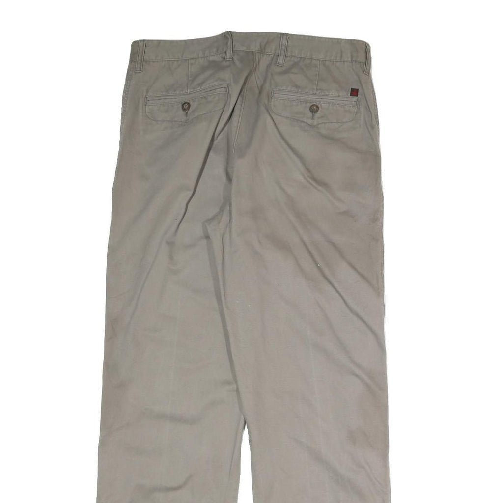WOOLRICH Mens Cotton Blend Beige Regular Straight Trousers W32 L31 Casual