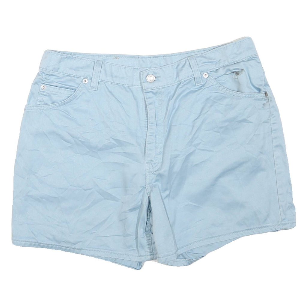 LEVI'S Womens Shorts Blue Casual Plain L W34 Cotton Blend Summer