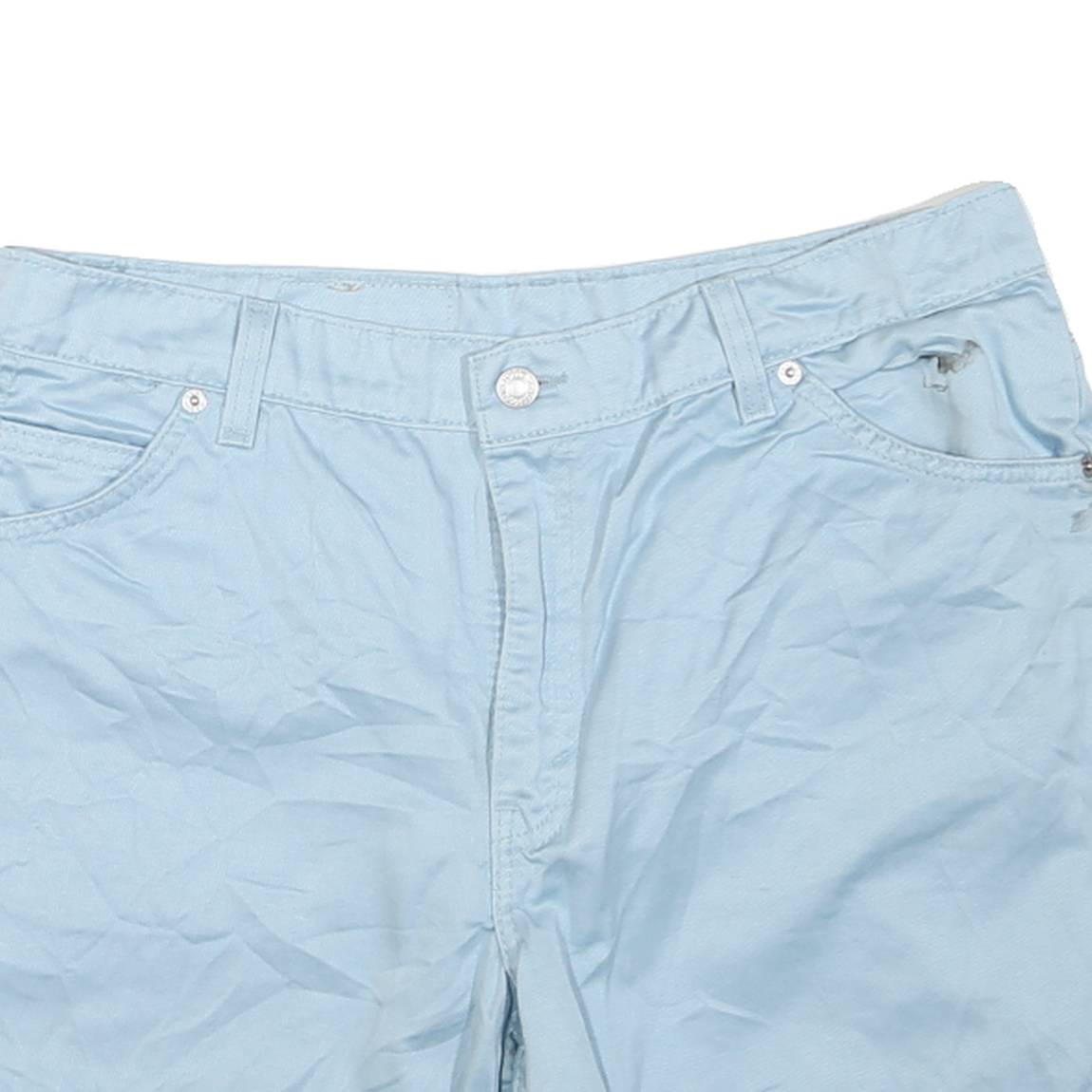 LEVI'S Womens Shorts Blue Casual Plain L W34 Cotton Blend Summer