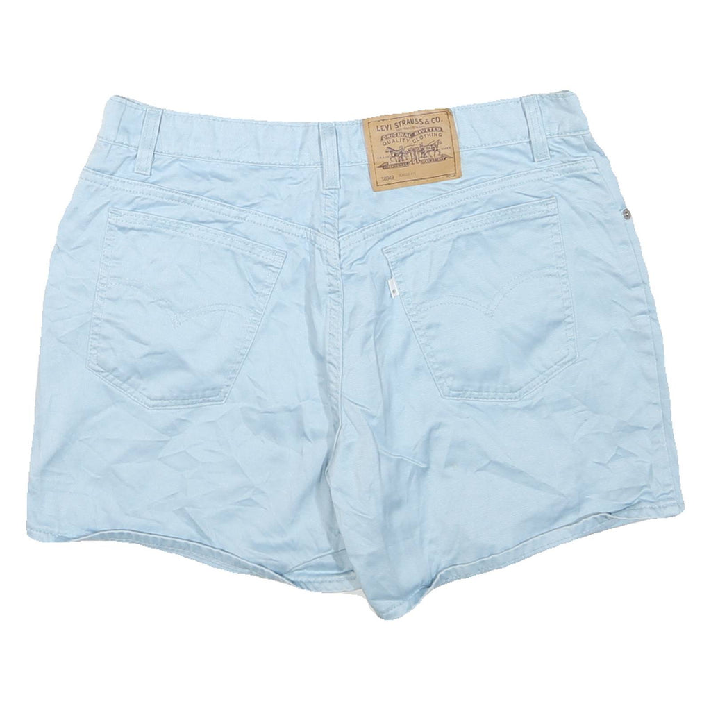 LEVI'S Womens Shorts Blue Casual Plain L W34 Cotton Blend Summer