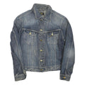 LEE Mens Blue Denim Jacket L Cotton Blend Button Closure Casual Outerwear