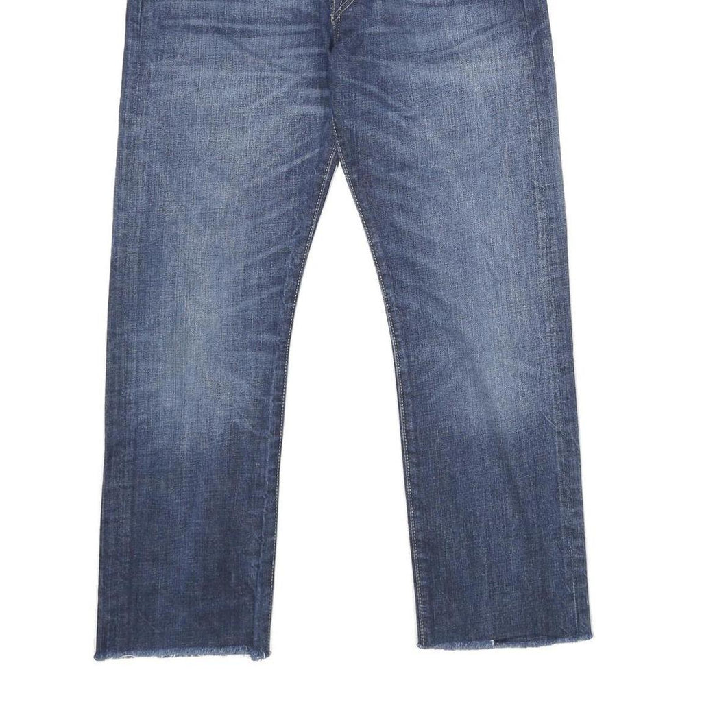 LEVI'S 501 Mens Jeans Blue Classic Straight Denim Medium W30 L27 Button Closure