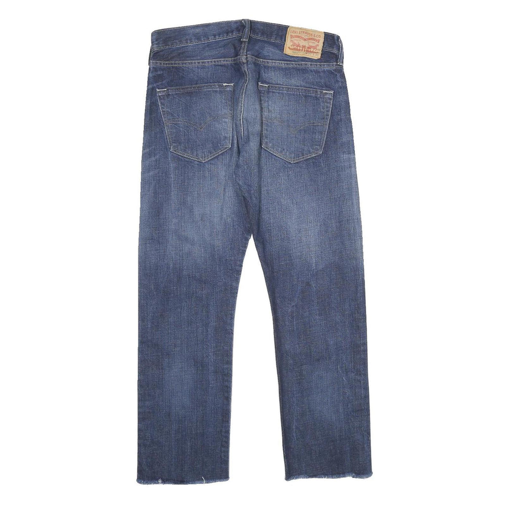 LEVI'S 501 Mens Jeans Blue Classic Straight Denim Medium W30 L27 Button Closure