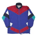 MARKA LINE Mens Blue Red Green Colourblock Jacket L Polyester Blend Zip
