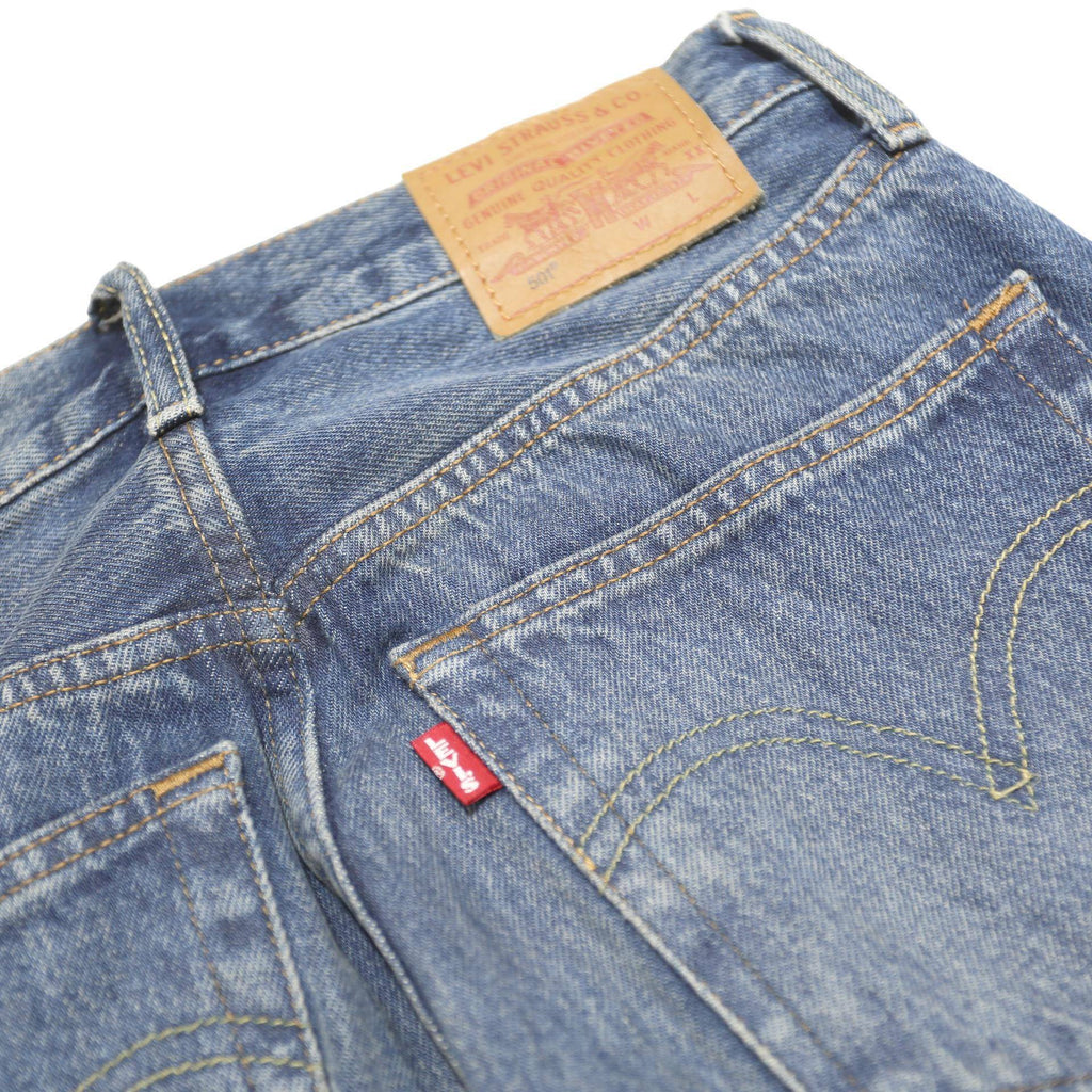 LEVI'S 501 BIG E Womens Jeans Blue Regular Straight Denim Medium W26 L30 Classic