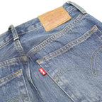 LEVI'S 501 BIG E Womens Jeans Blue Regular Straight Denim Medium W26 L30 Classic