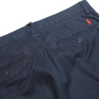 POLO RALPH LAUREN Mens Cotton Navy Regular Fit Straight Leg Trousers W32 L32