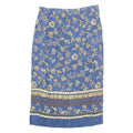 SAG HARBOR Womens Straight Skirt Blue Long Floral M