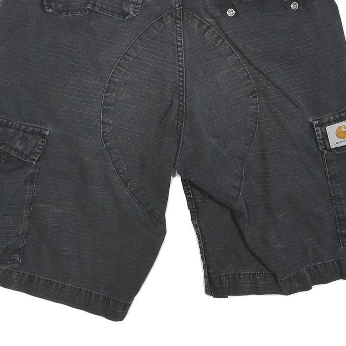 CARHARTT Mens Shorts Black Cargo M W30 Durable Cotton Blend Workwear