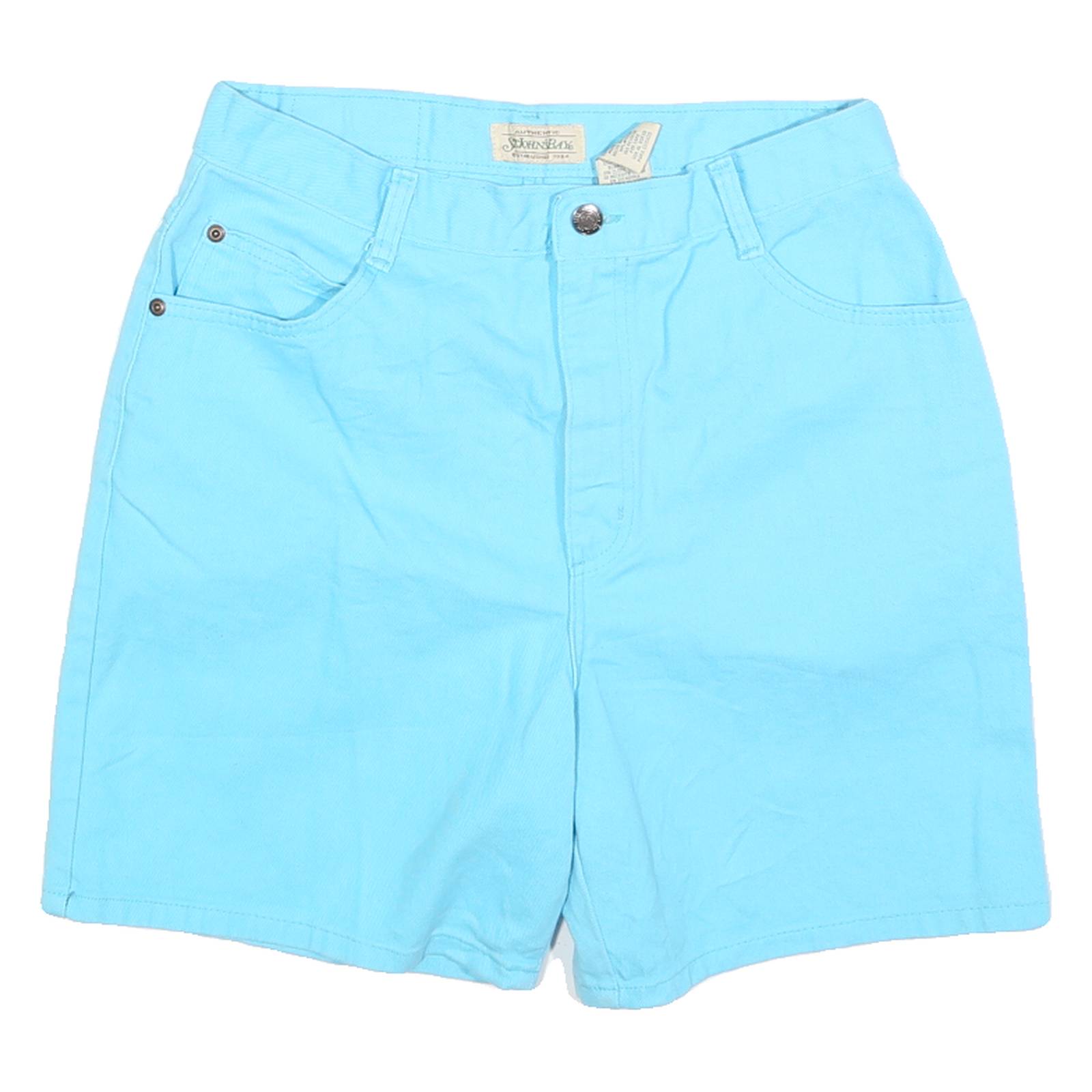 ST JOHNS BAY Womens Shorts Blue Casual M W30 Cotton Summer Wear