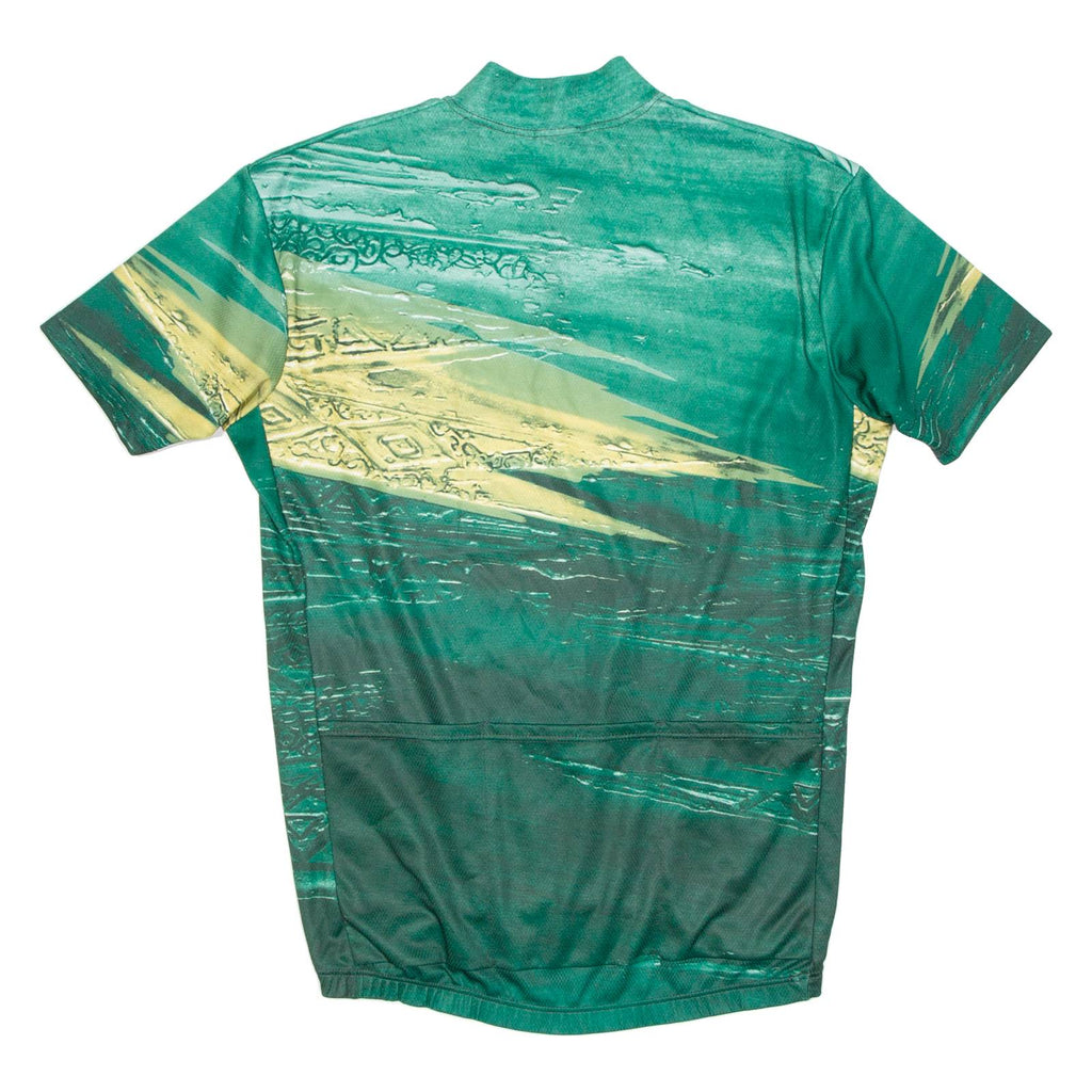 Cycling Mens Jersey Green 1/4 Zip XL