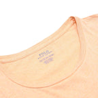 POLO RALPH LAUREN Mens Peach Crew Neck Cotton T-Shirt 2XL Short Sleeve