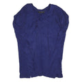 ALL SAINTS Womens Blue Rayon Day Dress Sleeveless V-Neck UK 10 Elegant Soft