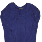 ALL SAINTS Womens Blue Rayon Day Dress Sleeveless V-Neck UK 10 Elegant Soft