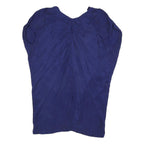 ALL SAINTS Womens Blue Rayon Day Dress Sleeveless V-Neck UK 10 Elegant Soft