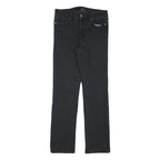 TOMMY HILFIGER Womens Black Regular Fit Straight Denim Jeans W28 L29 Stylish Zip