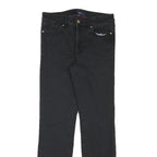 TOMMY HILFIGER Womens Black Regular Fit Straight Denim Jeans W28 L29 Stylish Zip