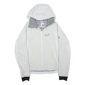 JACK WOLFSKIN Womens White Softshell Jacket M Polyester Zip Hooded Outdoor Sport