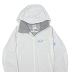 JACK WOLFSKIN Womens White Softshell Jacket M Polyester Zip Hooded Outdoor Sport
