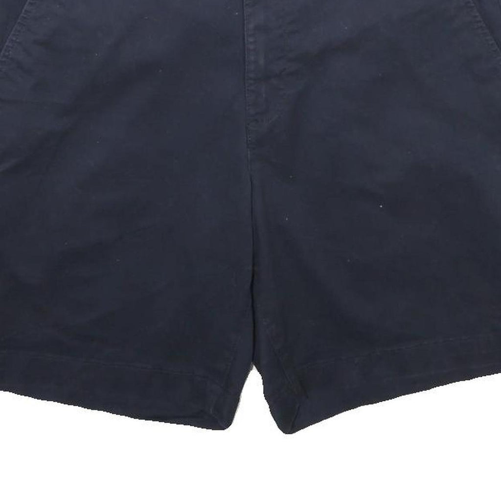 CHAPS Mens Shorts Navy Casual Classic L W34 Cotton Blend Button Plain