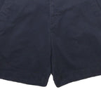 CHAPS Mens Shorts Navy Casual Classic L W34 Cotton Blend Button Plain