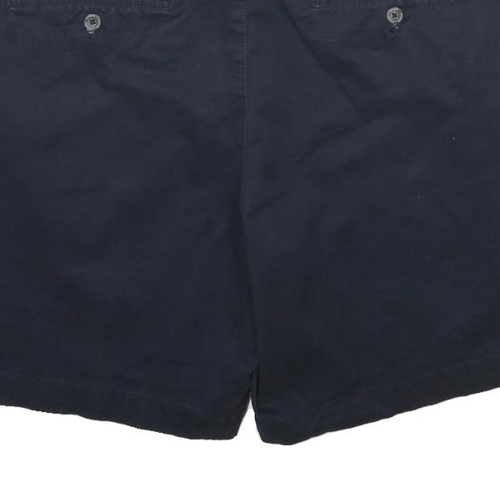 CHAPS Mens Shorts Navy Casual Classic L W34 Cotton Blend Button Plain