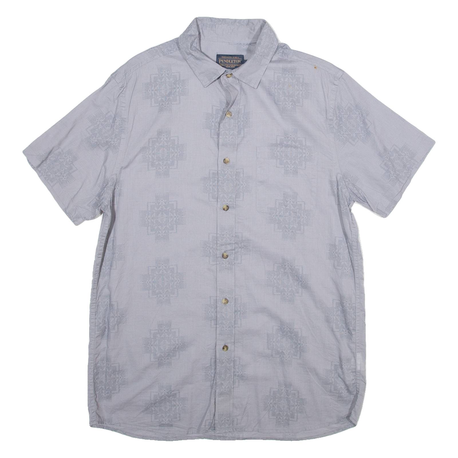 PENDLETON Mens Shirt Grey 80s M