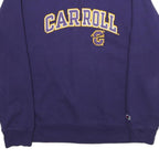 CHAMPION Mens Purple Carroll 1/4 Zip Sweatshirt L Cotton Blend Pullover