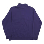 CHAMPION Mens Purple Carroll 1/4 Zip Sweatshirt L Cotton Blend Pullover